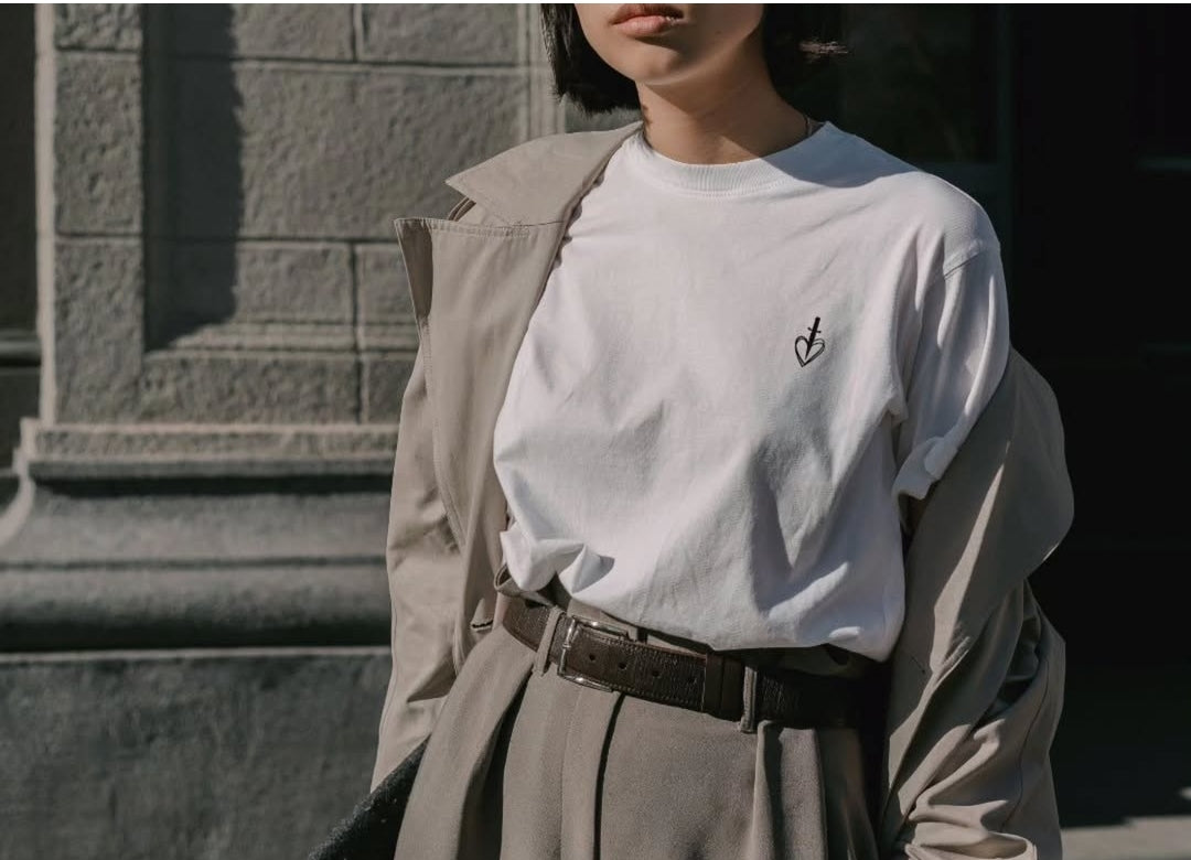 Heart+Dagger Short Sleeve - White