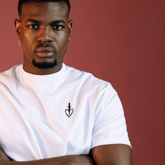 Heart+Dagger Short Sleeve - White