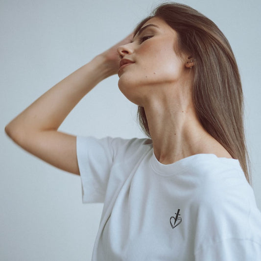 Heart+Dagger Short Sleeve - White